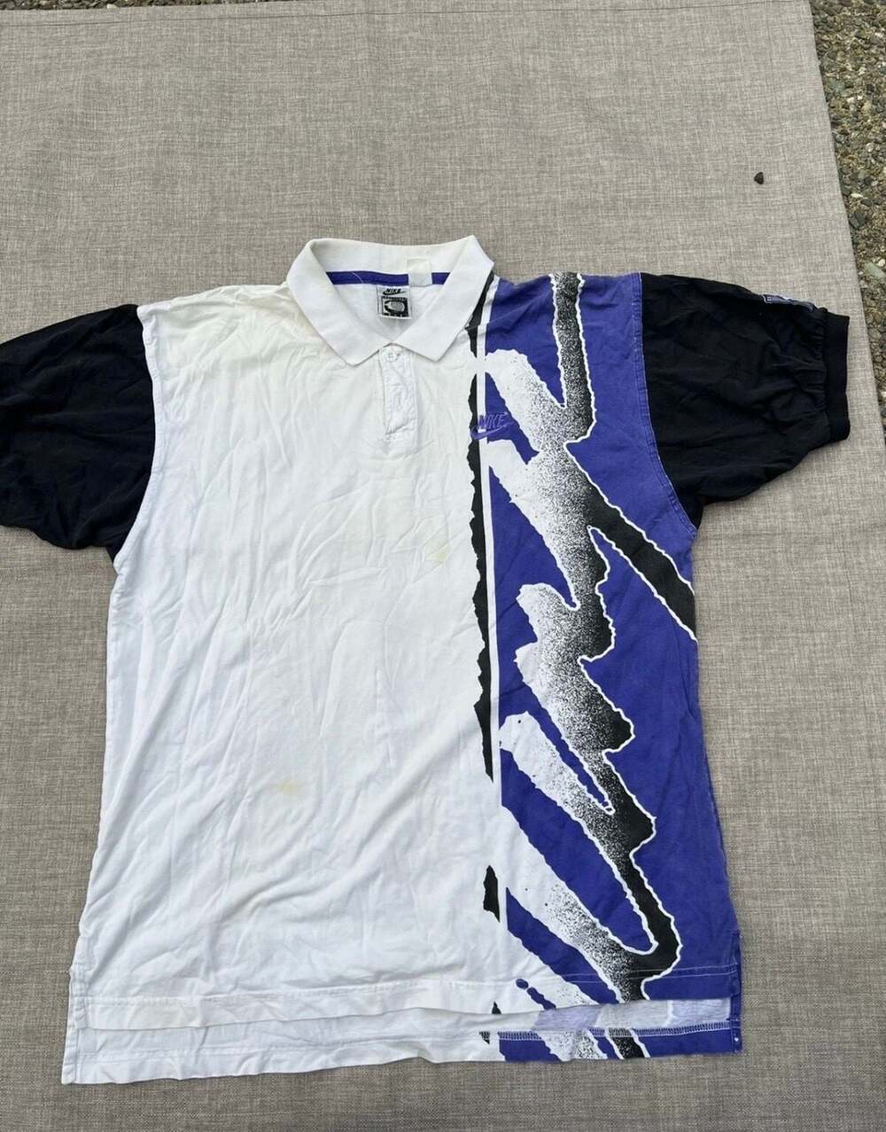Vintage 90s Nike Challenge Court Andre Agassi Polo Shirt